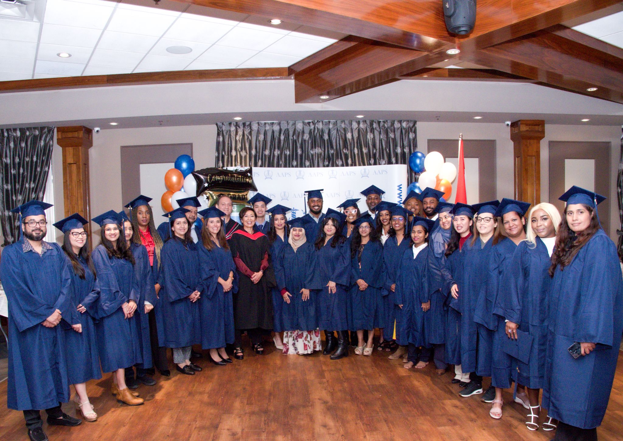 A class of graduates celebrating milestones and achievements